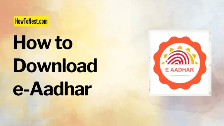 How to Download e-Aadhar