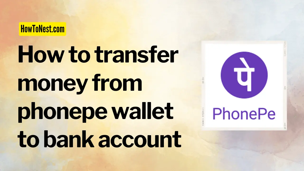 How to transfer money from phonepe wallet to bank account
