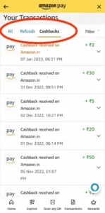 amazon pay cashback